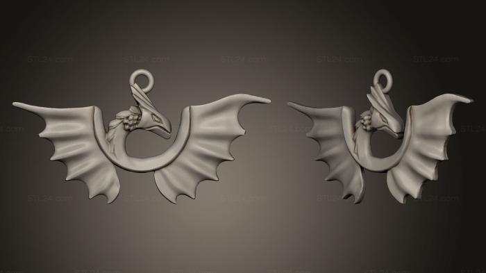 Jewelry (Dragon Pointing, JVLR_0117) 3D models for cnc